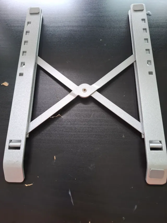 Soporte Portátil Metal Gris Plegable