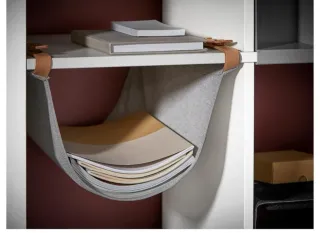 Bolsa Almacenaje Kallax Tela y Cuero