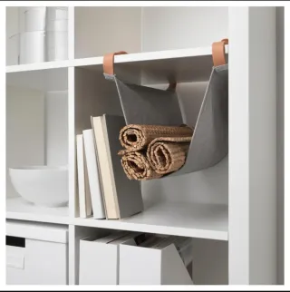 Bolsa Almacenaje Kallax Tela y Cuero