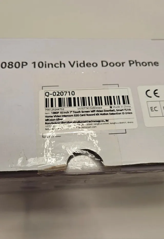 Videoportero Con Pantalla 10" - Tuya App