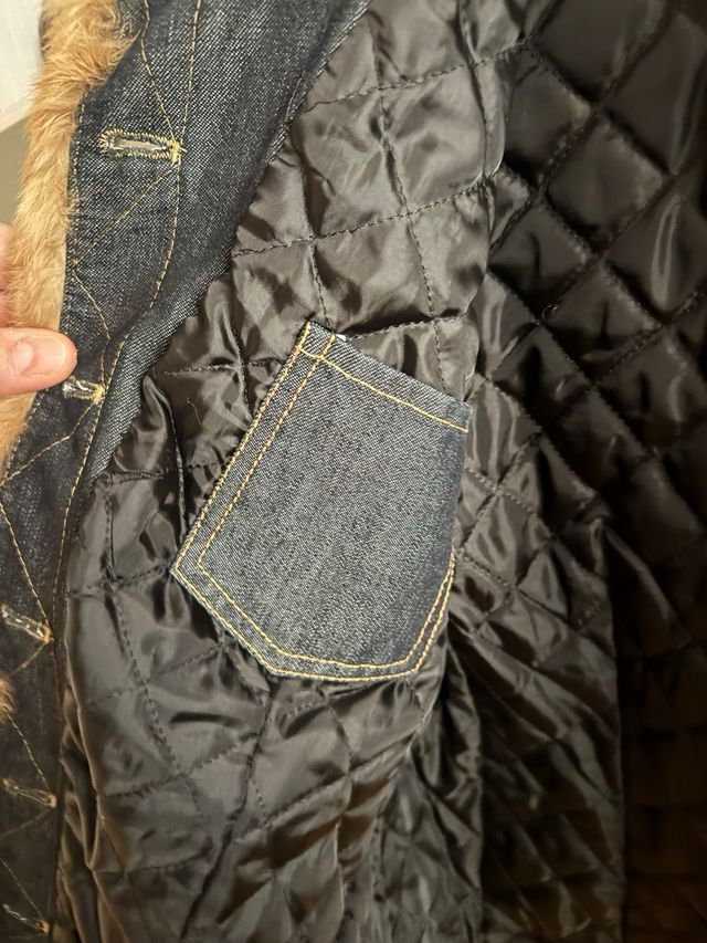 Chaqueta vaquera con pelo