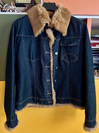 Chaqueta vaquera con pelo