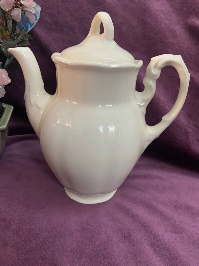 Cafetera La Cartuja Blanca Porcelana