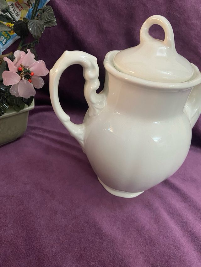 Cafetera La Cartuja Blanca Porcelana
