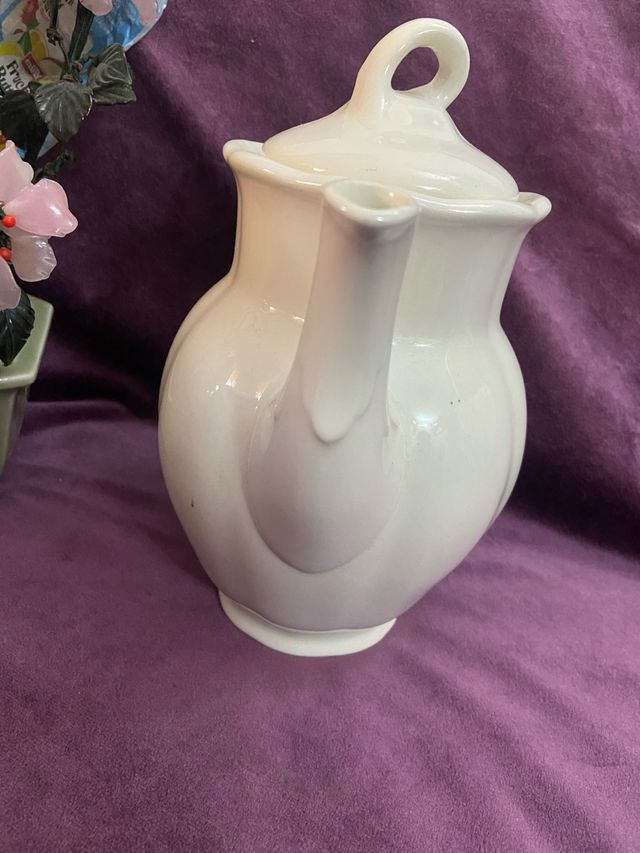 Cafetera La Cartuja Blanca Porcelana