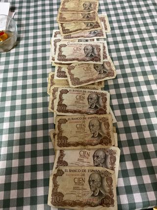 29 Billetes 100 Pesetas Banco de España