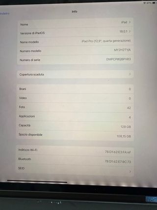 Ipad pro 4 generazione