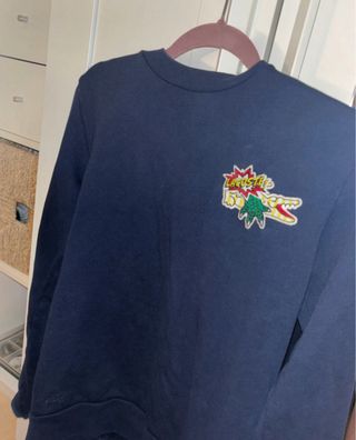 Sudadera Lacoste azul con logo