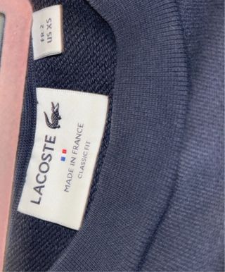 Sudadera Lacoste azul con logo