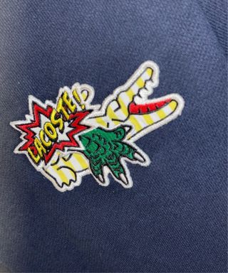 Sudadera Lacoste azul con logo