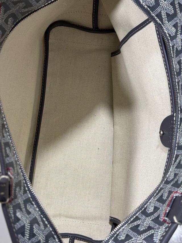 Bolso shopper gris estilo Goyard