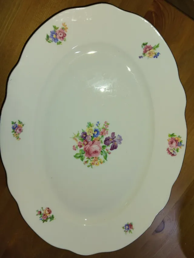 Servizio piatti porcellana fiori