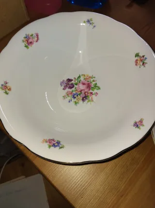 Servizio piatti porcellana fiori