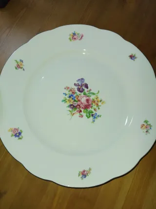 Servizio piatti porcellana fiori