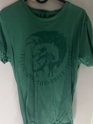 Camiseta Diesel Hombre Verde