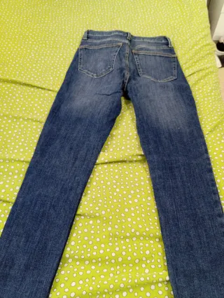 Pantalón vaquero mujer Mango azul