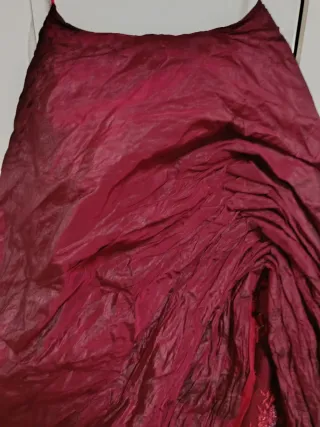 Gonnellone Raso e Merletto Rosso