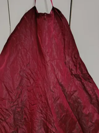 Gonnellone Raso e Merletto Rosso