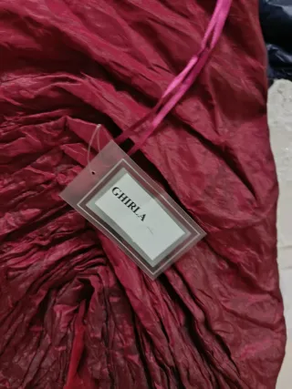 Gonnellone Raso e Merletto Rosso