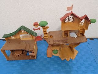 Famiglie Sylvanian Casa sull'Albero e Capanna