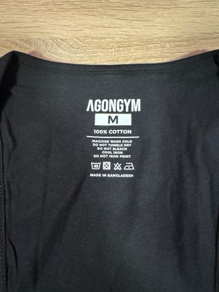 Camiseta tirantes AGONGYM negra talla M a estrenar