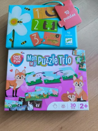 Puzzles infantiles Djeco y Mon Puzzle Trio