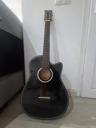 Guitarra Acústica Negra