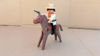 Playmobil antiguo vaquero a caballo