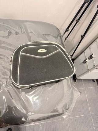 Maleta de mano EVER negra y plateada