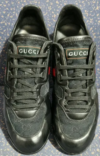 Zapatilla Deportiva Gucci Ace Holograma Web Piel.