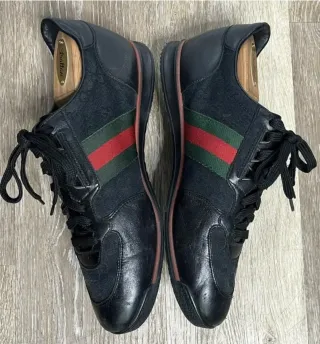 Zapatilla Deportiva Gucci Ace Holograma Web Piel.