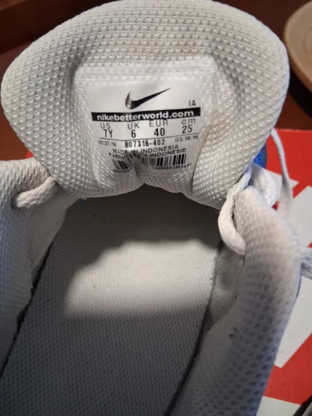 Zapatillas Nike Azules y Blancas