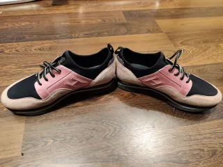 Zapatillas Hogan Mujer Beige y Rosa