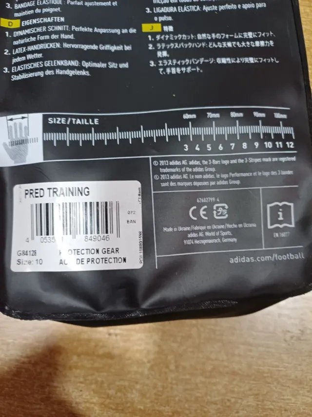 Guanti Portiere Adidas Misura 10