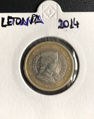 2 Monedas Letonia 2014