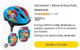 Bici 14" Patrulla Canina + accesorios de seguridad