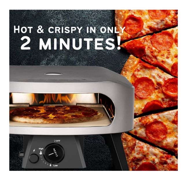 Cozze 13” Forno Pizza Gas 30mbar Acciaio Inox New