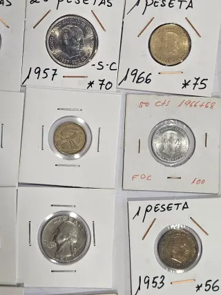 NuFilarT.  Lote de Monedas y Billetes Extranjeros