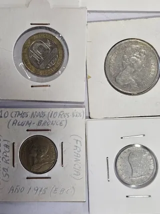 NuFilarT.  Lote de Monedas y Billetes Extranjeros