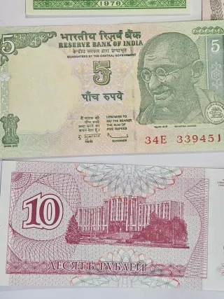 NuFilarT.  Lote de Monedas y Billetes Extranjeros