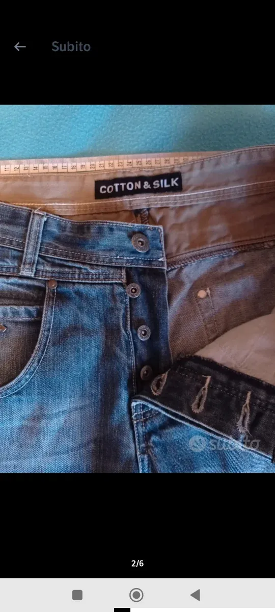 Jeans Cotton Silk Uomo Tg 52