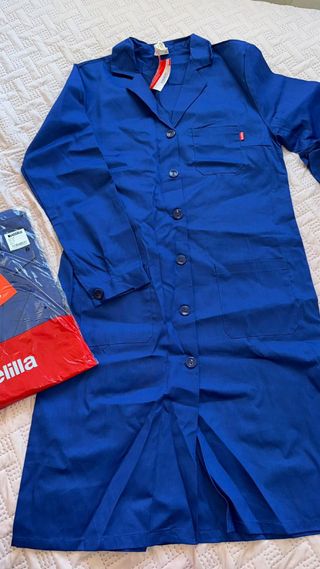 Batas de trabajo azul talla 42