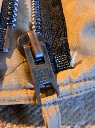 Cazadora piloto Schott Beige Negra Talla L