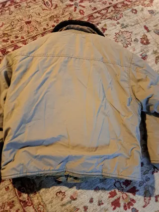 Cazadora piloto Schott Beige Negra Talla L