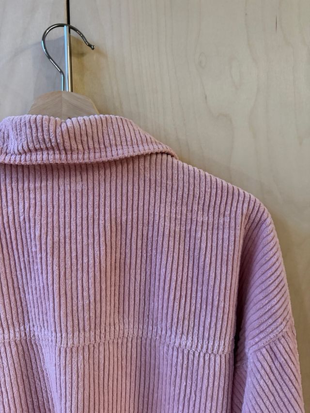 Camisa de pana, rosa, talla S