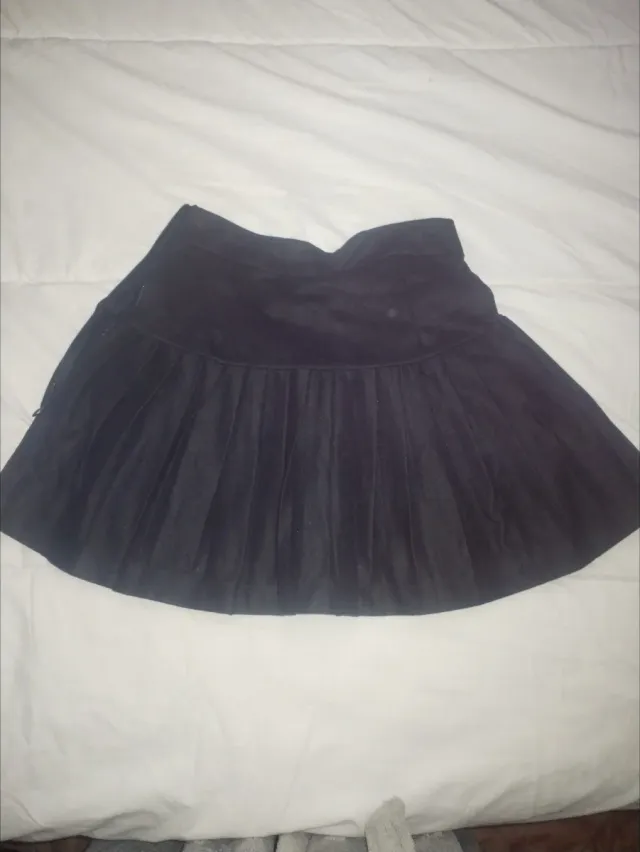 Falda corta negra talla XS