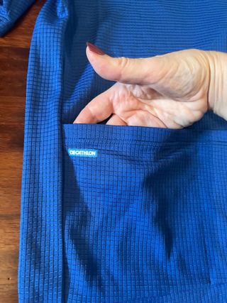 Maglietta ciclismo Decathlon blu XL