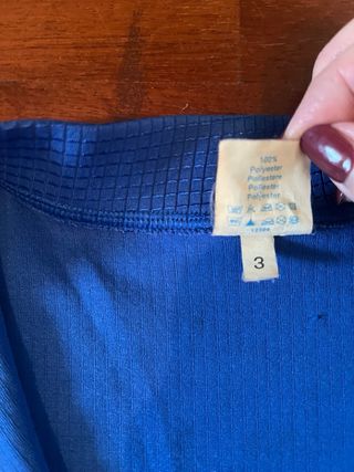 Maglietta ciclismo Decathlon blu XL