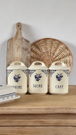 Conjunto cocina vintage en faïence francés