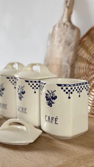 Conjunto cocina vintage en faïence francés